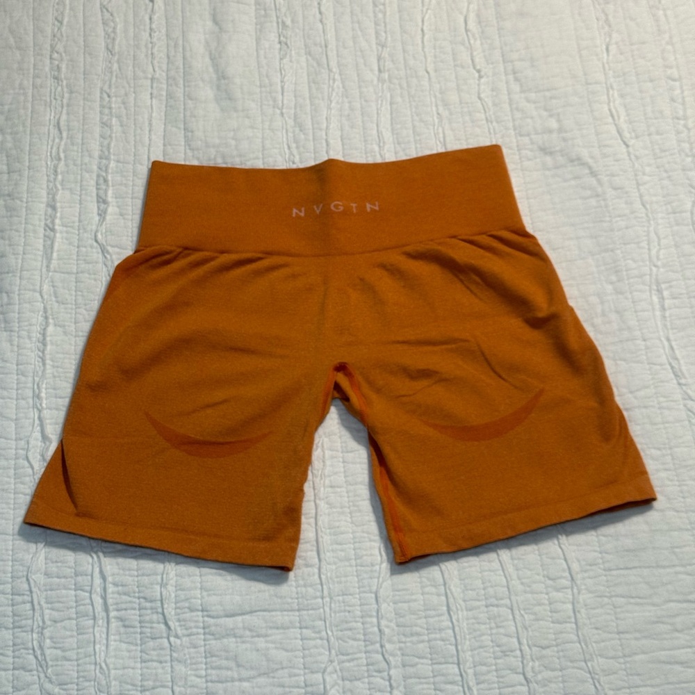 NVGTN Women's Orange Seamless Shorts